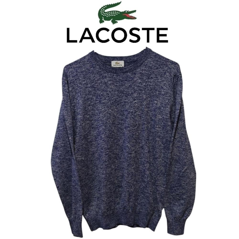 Vintage Lacoste Sweater Women's Medium Blue Long Sleeve Cozy